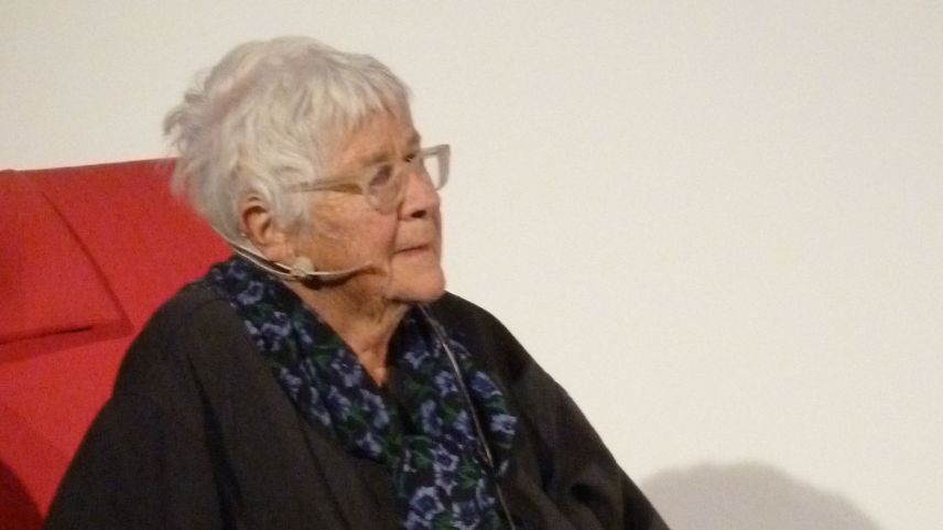 Die Architekturprofessorin und Buchautorin Kristina Hartmann während der Veranstaltung «Das Engadin leben» in St. Moritz.