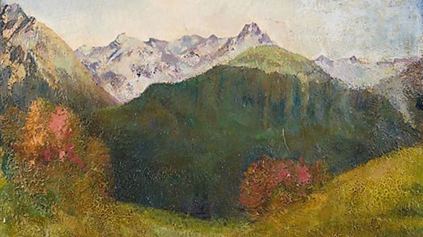 L’exposiziun ill’aula da l’Institut Otalpin a Ftan muossa ouvras dad Edgar Vital (fotografia: mad).