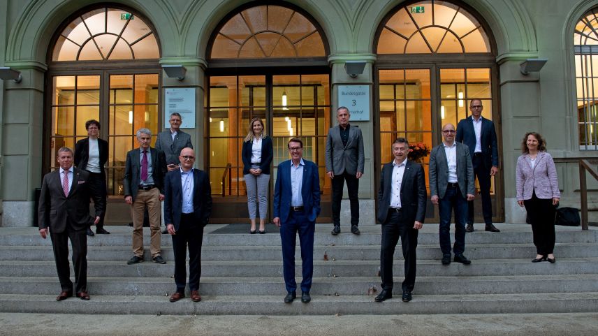 Tourismusvertreter in Bern. Foto: z.Vfg