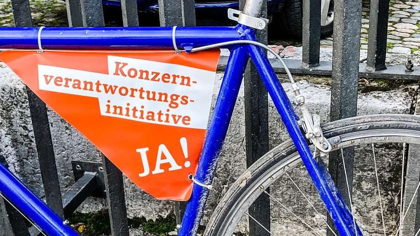 Am 29. November wird in der Schweiz über die Konzernverantwortungsinitiative entschieden. Foto: Jon Duschletta