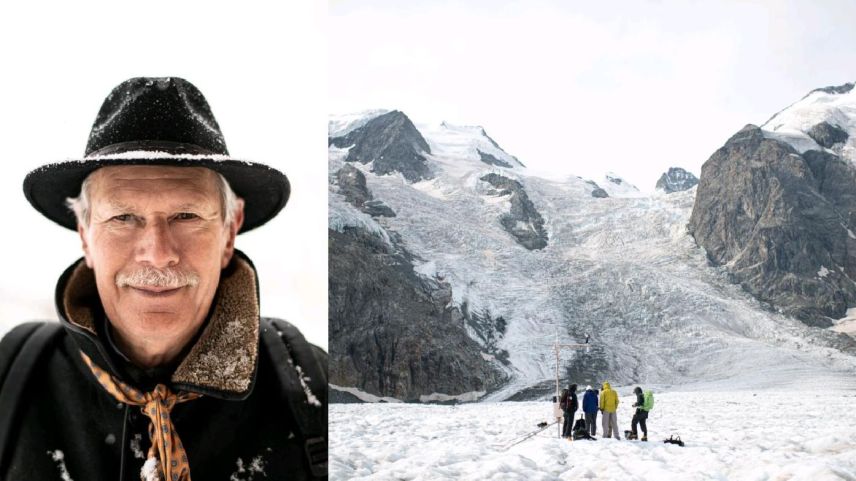 Der niederländische Forscher Johannes Oerlemans ist oft im Engadin unterwegs (Foto: Mayk Wendt).