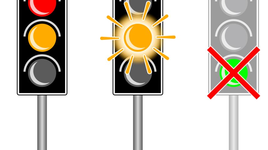  Wichtige Änderung bei der Lichtsignalregelung: Die Ampeln an Baustellen leuchten nicht mehr «Grün». Illustration: TBA GR