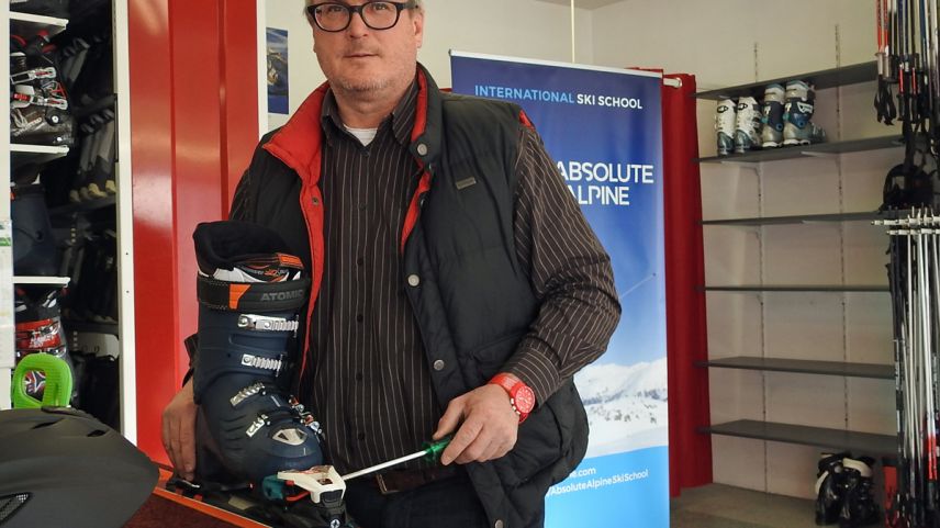 Andrea Florineth as giavüscha dapü preschentscha rumauntscha a San Murezzan e que düraunt tuot an (fotografia: Nicolo Bass).