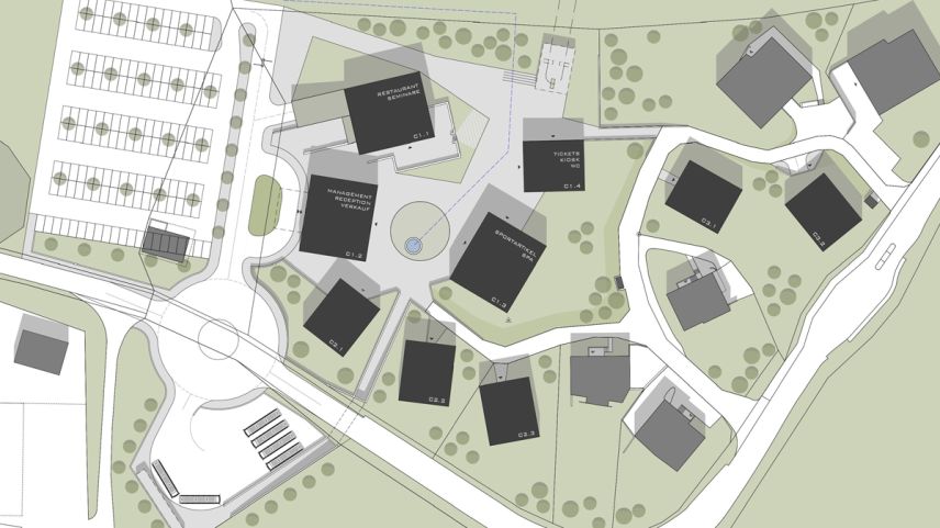 Cunter il proget «La Sassa» es entrà il referendum (illustraziun: Domenig Immobiglias).