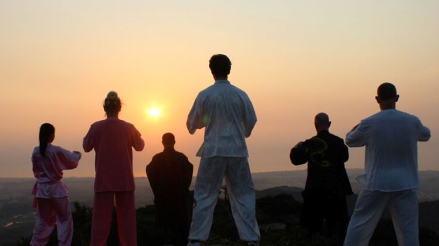 A partir da prümavaira spordschan muongs da shaolin terapias intensivas illa chasa da scoula veglia a Tschlin (fotografia: Corsin Biert).