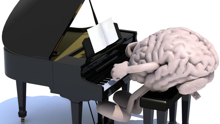 Aktives Musizieren formt unser Gehirn. Illustration: shutterstock.com/Fabio Berti 