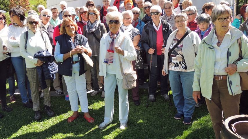 L’Uniun da las duonnas grischunas es activa. A S-charl han las commembras visità las minieras (fotografia: mad).