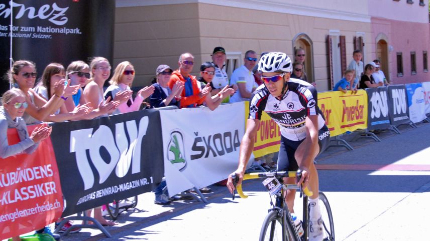 Matteo Badilatti wird wieder Zweiter am Engadin Radmarathon (Foto: Nicolo Bass).