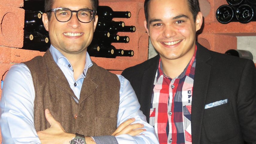Michael Stutz (links) und Jonas Gantenbein. Foto: z. Vfg