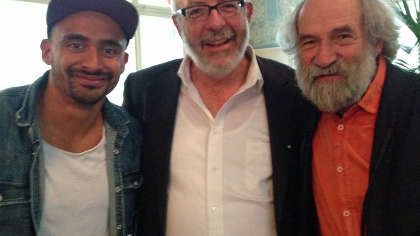 Ils Engiadinais tanter dad els. Da schnestra: Gino Clavuot, Chasper Pult e Domenic Janett (fotografia: Annatina Filli).