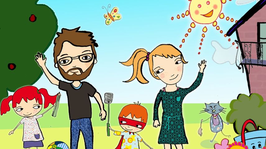 Tras la famiglia Babulin ka «kidsfits» dessan uffants imprender pleds da minchadi (illustraziun: Yvonne Gienal). 