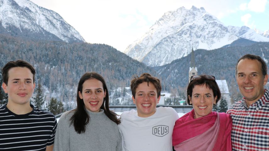 Von links nach rechts: Matthias, Emma, Félix, Rebecca und Andreas Laubi. (Foto Muriel Wolfisberg)
