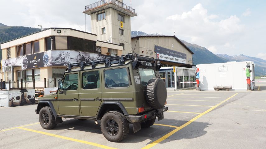 Der Regionalflughafen von Samedan hätte Raum für viele Jets. Besonders während des WEF ist die Nachfrage gestiegen.    Foto: Marie-Claire Jur