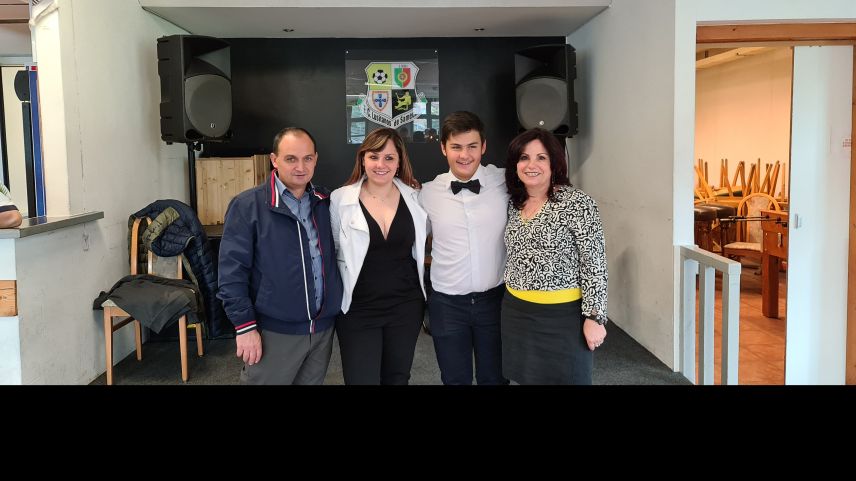 Von links nach rechts: Alfredo da Silva Antunes, Diana Gouveia Antunes, Danny Gouveia Antunes, Alia Zita do Carmo Gouveia Antunes.	Foto: z. Vfg