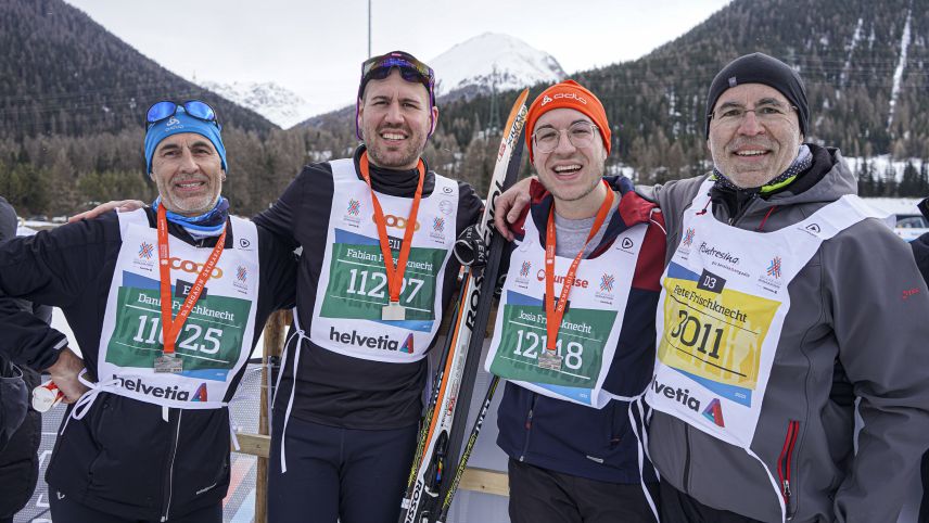 Daniel, Fabian, Josia und Peter Frischknecht. 