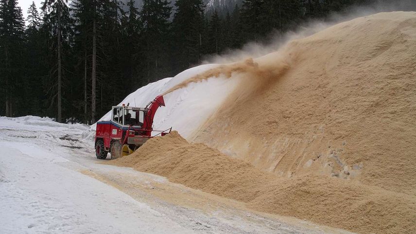 Snowfarming am Beispiel von Davos. Foto: Fabian Wolfsperger/SLF