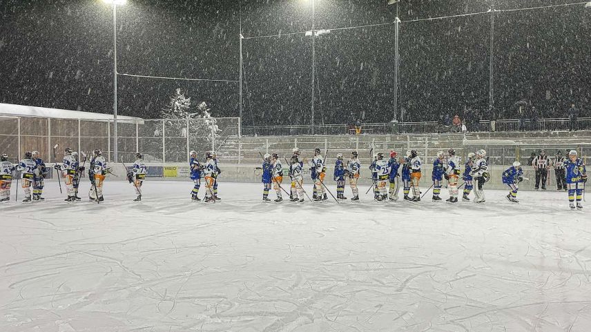 Spielabbruch in St. Moritz. Foto: Reto Stifel