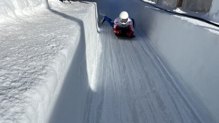 Ein zufriedener Vinzenz Buff kurz vor dem Ziel. Foto: Andrea Gutgsell