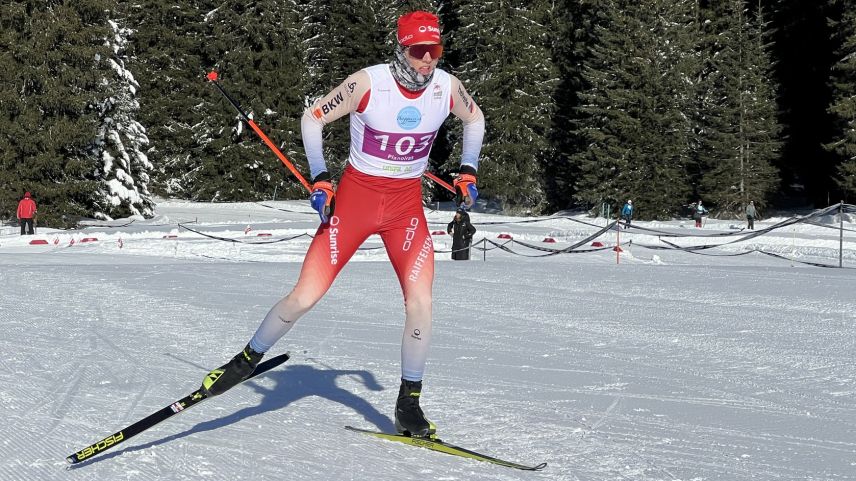 Isai Näff setzt sich im Schlusssprint am «Planoira» durch. Foto: Swiss-Ski