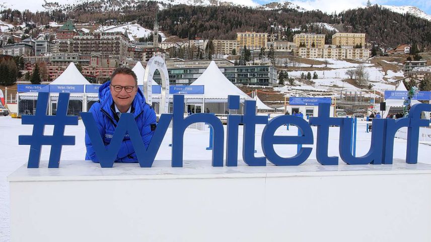 Trotz der Absage des dritten Renntages beim White Turf zeigt sich OK-Präsident Thomas Walther mit der Gesamtbilanz zufrieden. Foto: White Turf/Andrea Furger