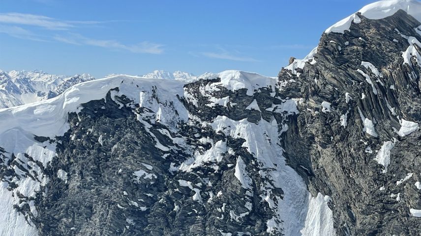 Das Unfallgebiet bei Tschlin. Foto: Kantonspolizei Graubünden