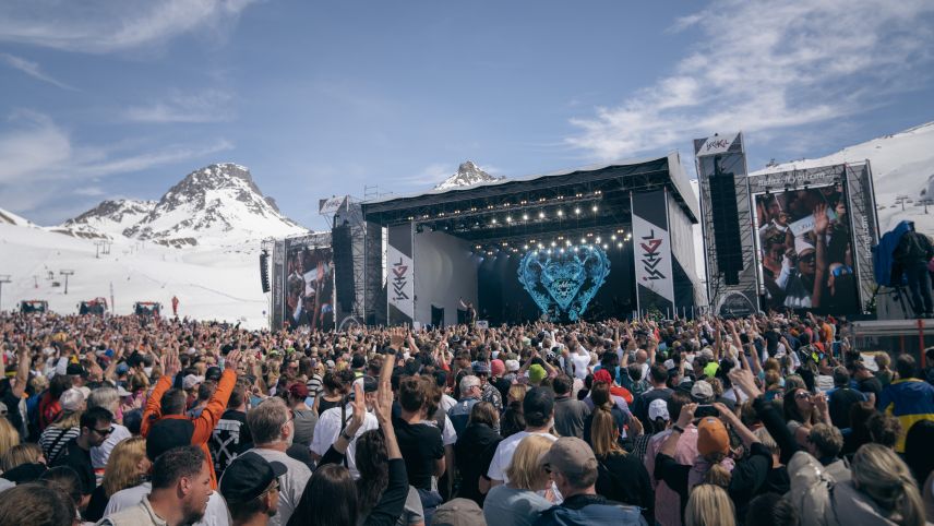 Das Openair-Konzert wwar mit 18 700 Besuchenden ausverkauft. Foto: ischgl_com