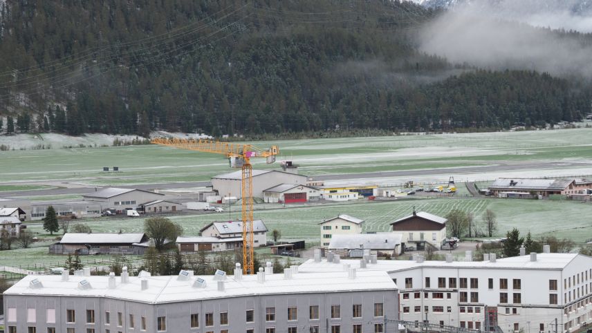 Das neue Alterszentrum Promulins in Samedan eröffnet Ende Mai. Foto: Reto Stifel