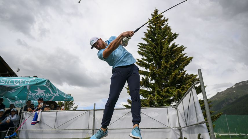 Weltmeister Martin Borgmeier aus Deutschland schlug den Golfball am weitesten. Foto: fotoswiss.com/Giancarlo Cattaneo