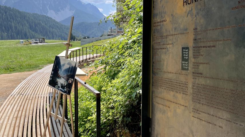 Die Gäste erfahren viel Wissenswertes über Mineralwasser. Foto: Fadrina Hofmann