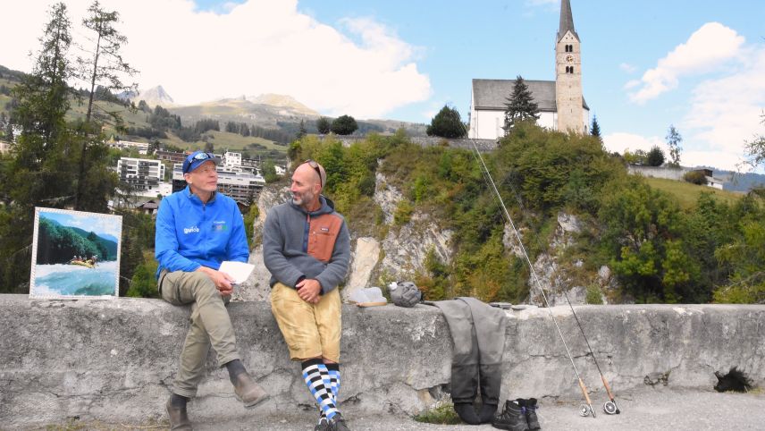 George Hein ist Geschäftsführer von Engadin Adventure und Cla Mosca Präsident der Muos-chers. Foto: Fadrina Hofmann