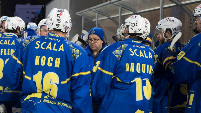 Der EHC St. Moritz verliert erneut (Foto: Reto Stifel). 