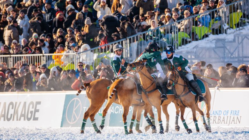 Die glücklichen Sieger von The Kusnacht Practice. Foto: Snow Polo St. Moritz