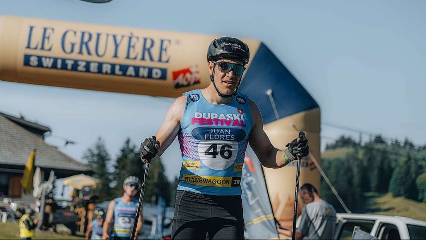 Gian Flurin Pfäffli war über die 44 Kilometer der beste Engadiner am Dupaski Festival. Foto: Jolypics