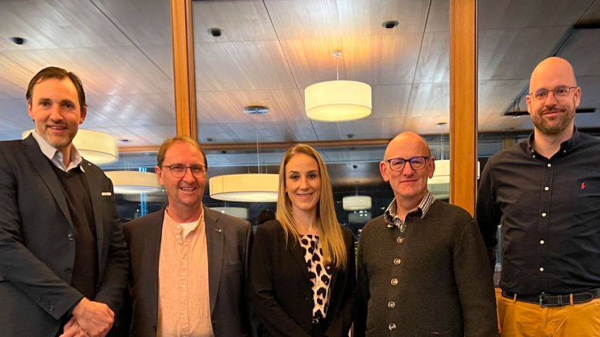 V.l.n.r.: Mathias Frei, Andrea Melcher, Selina Grazia, Hanspeter Friedrich und Simon Schwarz. Foto: z. Vfg.