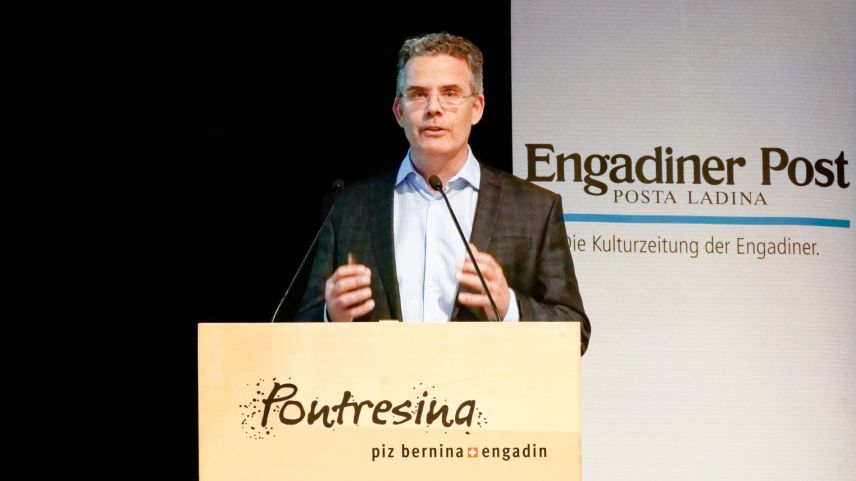 Stephan Pahls referierte über das Gesundheitswesen. Foto: Jon Duschletta