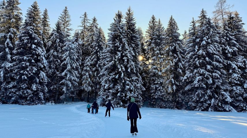 La via da glatsch maina sün ün traget da trais kilometers tras il god. fotografia: Fadrina Hofmann