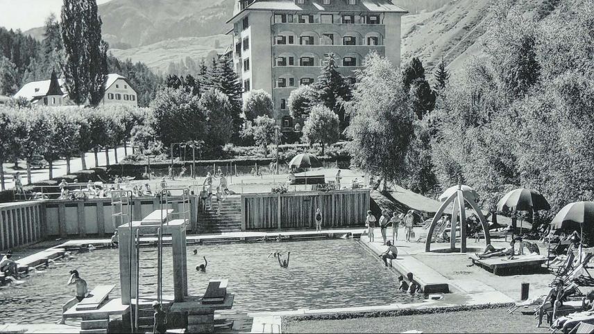 Il bogn avert da Vulpera ils ons 60. fotografia: Benedict Stecher