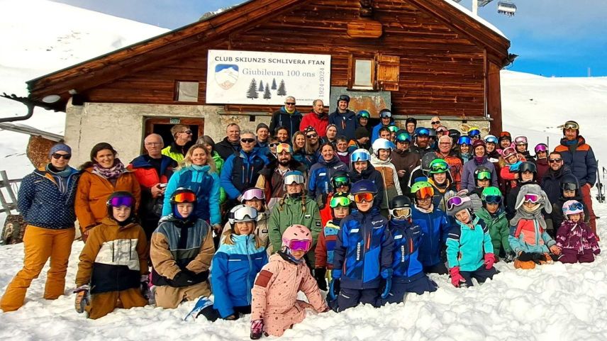 100 ons Club Skiunzs Schlivera Ftan. fotografia: mad