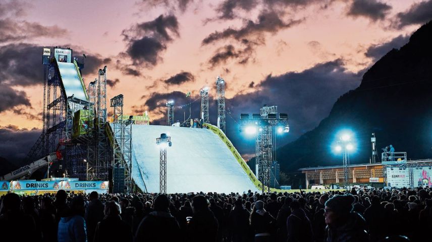 So, wie letztes Jahr beim Big Air-Festival in in Chur könnte die Anlage aussehen. 		Foto: Big Air Chur