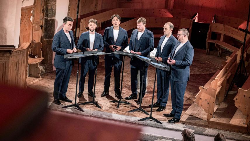 Die «King’s Singers» gelten als der Gold-Standard des A-cappella-Gesangs. Im Engadin waren sie zum zweiten Mal zu Gast. Fotos: Quim Vilar