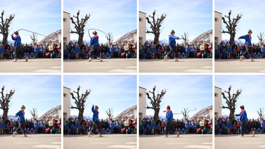 Ha persvas la giuria cun seis tenü e sia tecnica: Martinho da Cruz es il Schloppunz 2026 illa categoria «mats s-chalin ot» (fotografia: Michael Steiner).