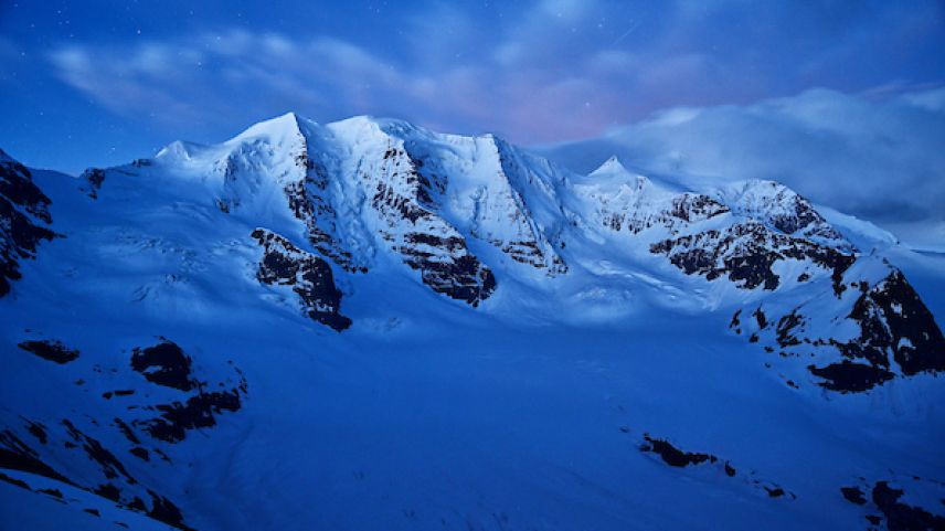 Die blaue Stunde... Foto: Glaciers.Today/Jürg Kaufmann