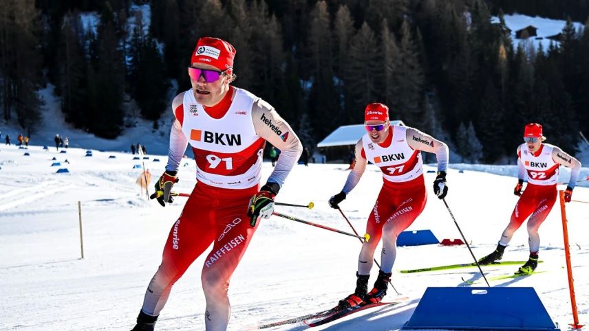 Roman Alder aus Pontresina führt die Dreiergruppe an. Foto: Julia Hauser