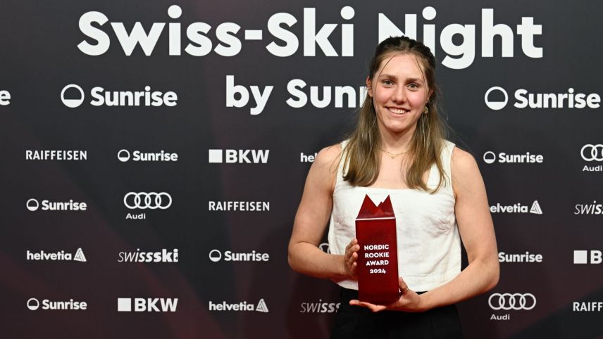 Marina Kälin, Nordic Rookie des Jahres 2023/24 von SwissSki. Foto: SwissSki