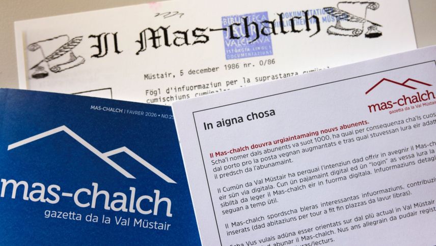 Per pudair mantegner il Mas-chalch, s’esa in Val Müstair in tschercha d’abunentas ed abunents pella gazetta  da cumün (fotografia: Michael Steiner).