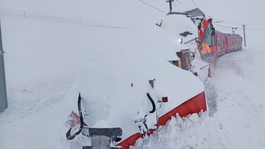 Ende März am Berninapass. Foto: SLF