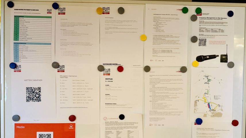 Das Medienzentrum ist vor allem ein Informationszentrum.  Foto: Fadrina Hofmann