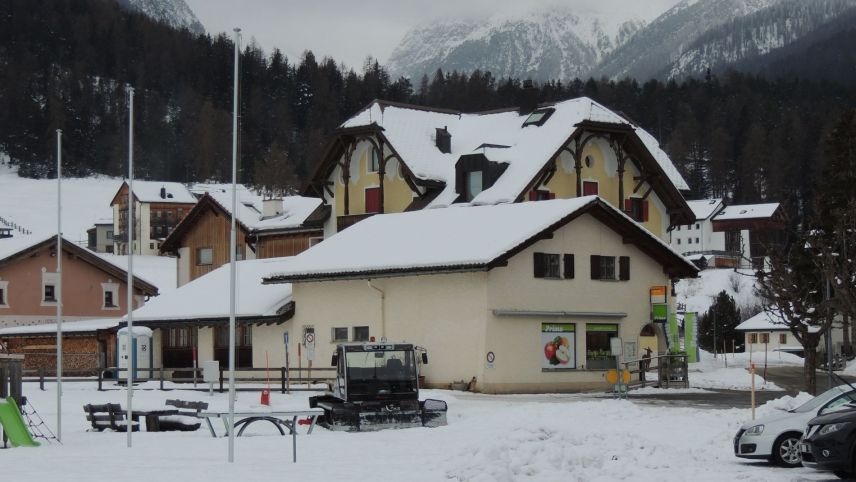 La Butia Tarasp as rechatta immez cumün (fotografia: Benedict Stecher).