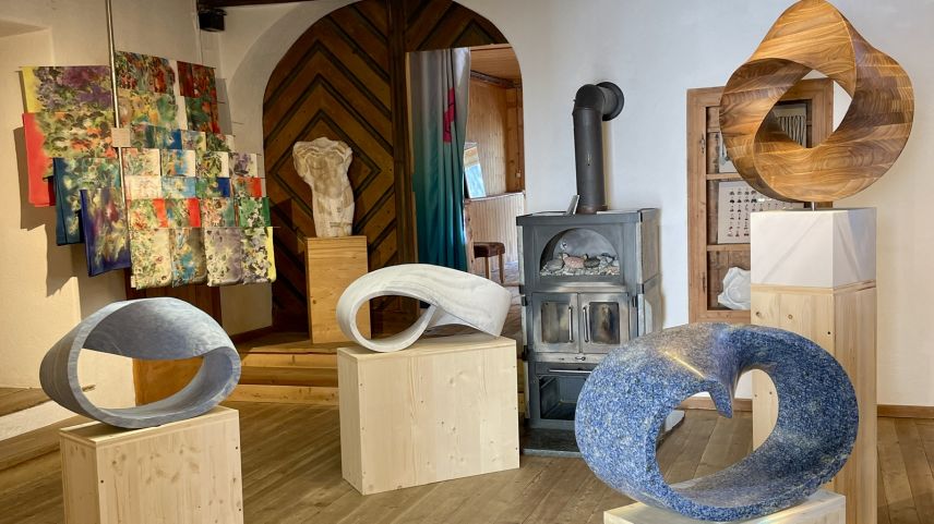 Die jüngsten Werke von Jean Badel.  Foto: Fadrina Hofmann