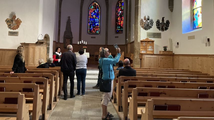 Die Kirchenfenster sind faszinierend.  Foto: Fadrina Hofmann
